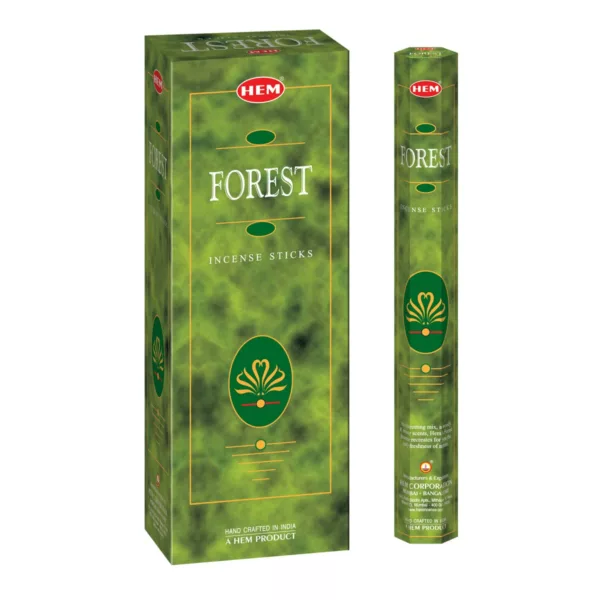 Green forest scene premium smoking product, featuring clear view of mountains and a color scheme of green, brown, blue, and yellow.