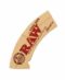 Unrolled, raw Maestro cone tips made of wood with a round, brown surface and no visible markings or designs.