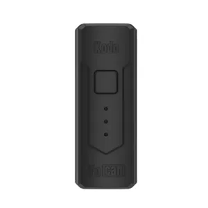 rectangular-shaped battery pack with multiple buttons on the front, shown in black and white on a white background.