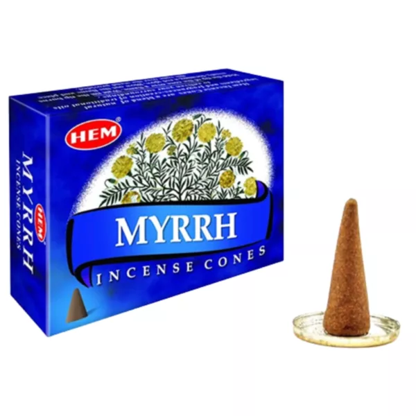 Myrrh Incense Cones from HEM - traditional incense for a calming and spiritual experience.