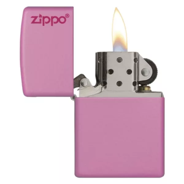 Introducing Pink Matte Zippo lighter - a stylish and functional accessory for any烟民. Perfect for on-the-go点燃, this lighter is designed with a sleek and modern matte finish in a beautiful shade of pink. Don't miss out on this must-have accessory for your smoking essentials.