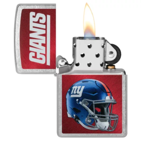 Show off your love for the Giants with this stylish NFL Zippo lighter featuring the team's logo and colors.