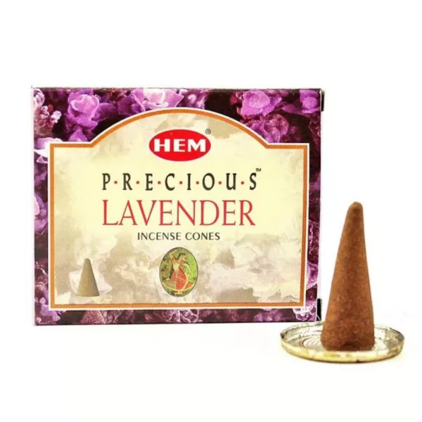 Relax and center your mind with our Healing Emotions Lavender Incense Cones, perfect for spiritual journeys.