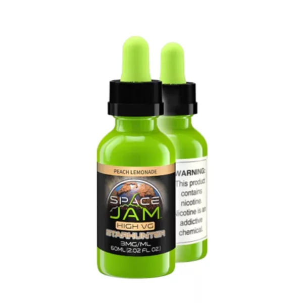 professional and sleek 60ml bottle of THC-infused liquid. It features a clear glass bottle, childproof cap, and a label with the company's logo, name, and product information.