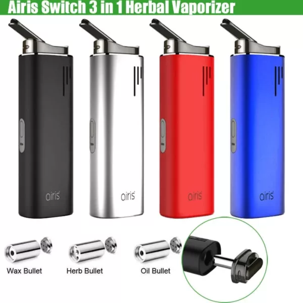 Portable vaporizer with rechargeable battery, multiple temperature settings, and built-in mouthpiece. Compact and easy to use for on-the-go vaping.