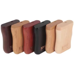 Ergonomic, portable wooden vaporizer with modern design for easy use and extended sessions.