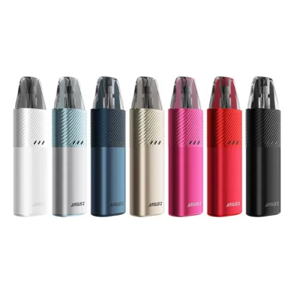 sleek and modern vaporizer with a metallic body and transparent window. It is small and portable, available in metallic colors, and designed for use with e-liquids for vaping and smoking.