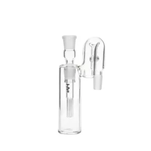 Cylinder glass wine bottle with ashtray lid for convenient ash disposal.