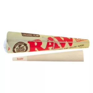 Organic 1 1/4 Cones - Raw are premium, all-natural smoking cones made from high-quality, organic materials. Perfect for any smoke session.