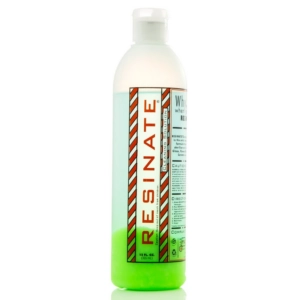 Green liquid cleaning solution for effective cleaning. Big Resinate Solution Cleaner.