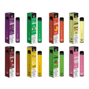 Airis Puff by Airistech offers a variety of e-cigarette flavors in different colors, including fruit, mint, and dessert options.