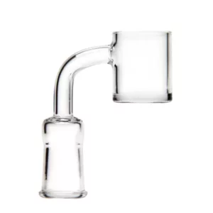 Clear glass banger with flat top and female connection, NN20714454.