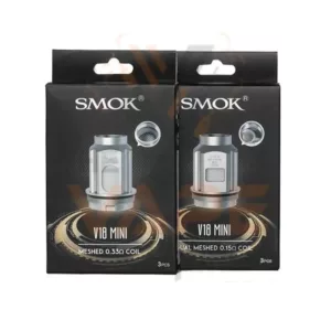 Two packs of high-quality Smok TFV18 Coil vaporizer coils in clear plastic packaging, designed for protection during shipping and handling.