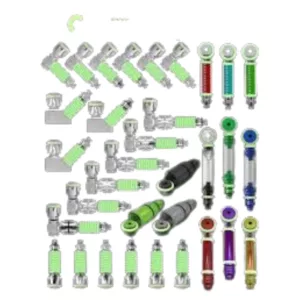 244 smoking accessories, including pipes and vaping gear, in metal and plastic, with colors like silver, green, purple, and red.