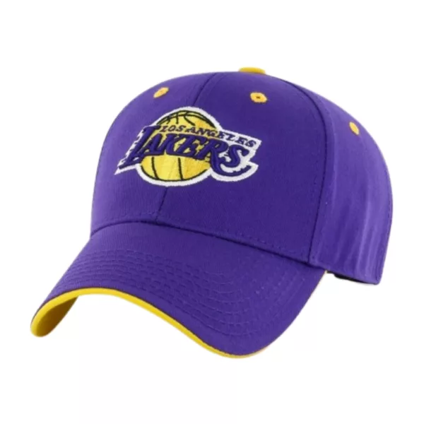 Stay warm and comfortable at Lakers games with this purple & yellow adjustable hat. Perfect for winter! #Lakers #basketball