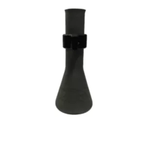A sleek, black plastic pipe with a metal clamp and small hole for a 10mm Titanium tip (BVSA074).