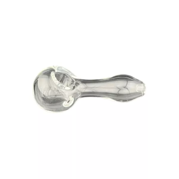 Minimalistic and stylish glass pipe with small, pointed spoon bowl for easy use.