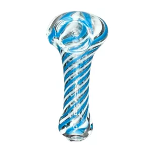 Night Sky HP bong with blue and white swirls, featuring a large and small bowl for enhanced smoking experience.