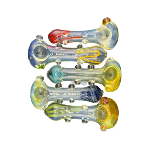 Colorful, modern glass pipes in a circle - VSACHP151.
