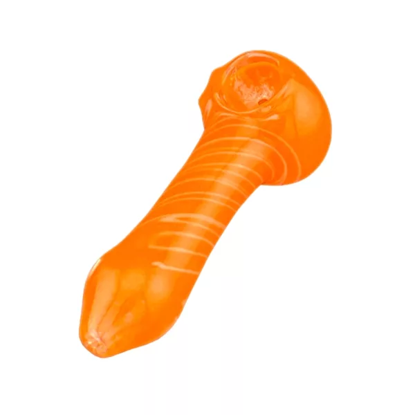 Translucent plastic snail toy with smooth, curved body and rectangular head/tail. No visible features or markings.