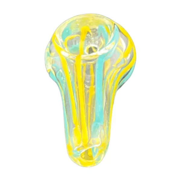 Swirled glass pipe for smoking, 2.99HP V2 ACHP101.