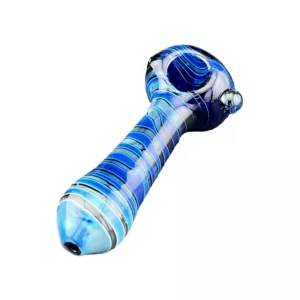 Blue Stripes HP bong with sleek, modern design suitable for indoor and outdoor use.