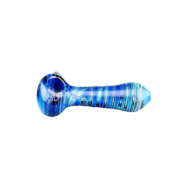Unique, colorful glass pipe for smoking tobacco or other substances.