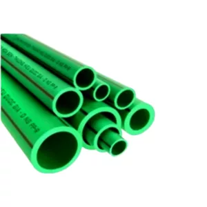 New, green plastic pipes with red strip for smoking, in good condition.