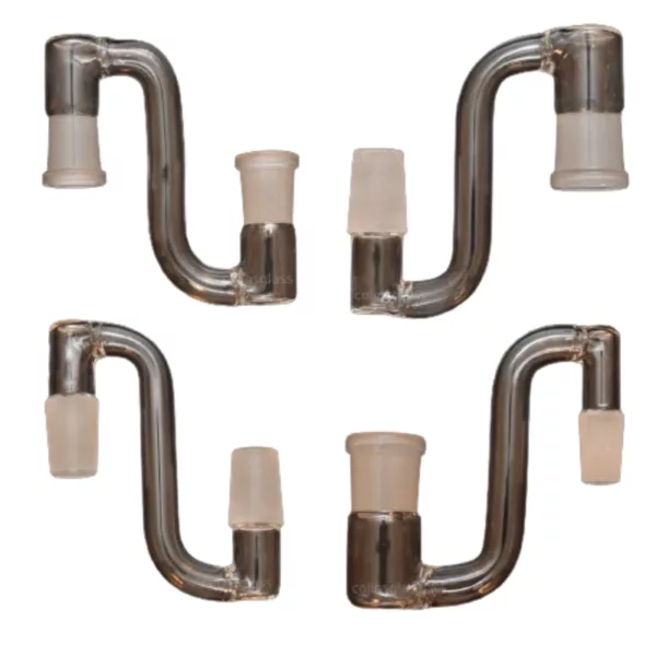 High-quality stainless steel adapter fittings with female and male connections, professional appearance.