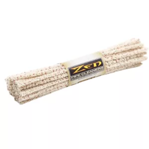 Natural fiber rope with yellow Zenith label, ideal for outdoor activities like camping and hiking.