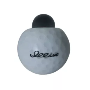 Chameleon Glass golf ball with black 'seest' logo.
