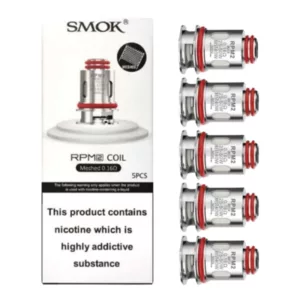 0.2 ohm stainless steel coil designed for sub ohm tanks, producing high vapor and flavor. Suitable for various liquids and compatible with mods and vape pens. Comes in a pack of five.