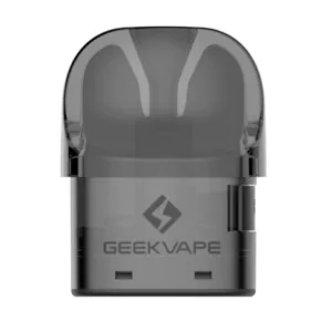 A small, black vaporizer with a clear plastic casing for use with e-liquids. Compact and portable design, made of plastic and has a modern design.
