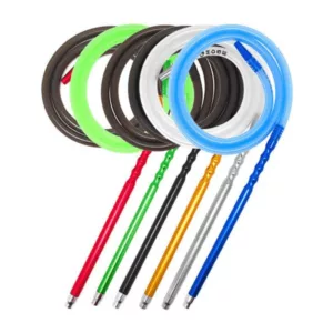 Colorful aluminum hose for Dream Hookah, perfect for smoking enthusiasts.