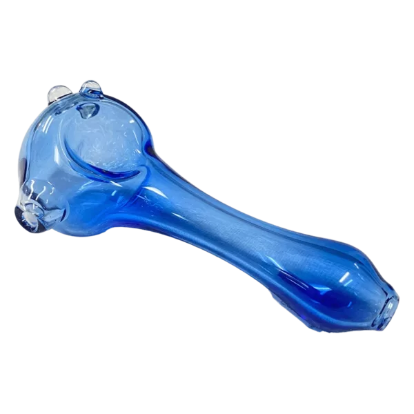 Habitat Glass Clear Color Spoon bong has a small, round bowl and stem with a clear base.