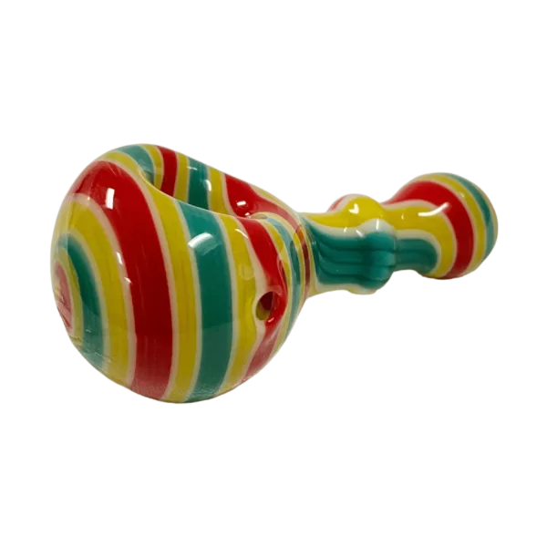 Experience the beauty of Jem Glass' Tiny Spoons. Handcrafted with vibrant colors and a smooth finish, this glass pipe is a must-have for any collector.
