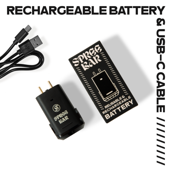USB C Charger Spree Bar - Compact Disposable Flavor Pod - Online Smoke Shop Stock